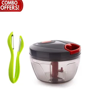 Your Brand Kitchen combo - Handy Vegetable Chopper and Dual Sided Vegetables Peeler