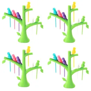 Your Brand'S Fancy Bird Fork, Attractive On Table and Ideal Fork for Eating Fruits(Pack of 4)